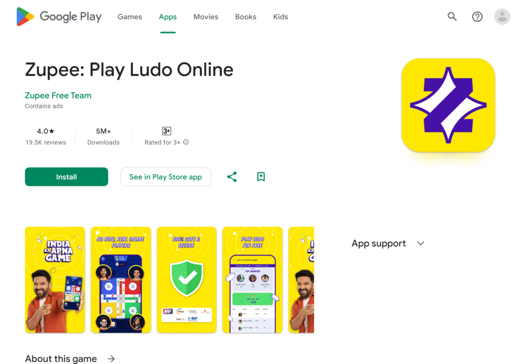 Ludo Supreme (Zupee: Play Ludo Online)
